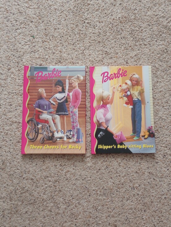 Barbie Other - 2 Barbie Books Three Cheers For Becky Skipper's Baby-sitting Blues Kids Read